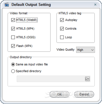 Free Video to HTML5 Converter screenshot 3