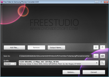 Free Video to Samsung Phones Converter screenshot