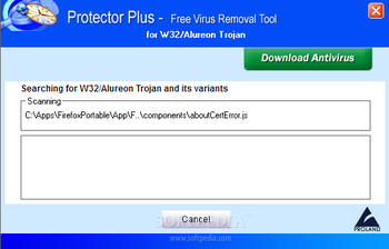 Free Virus Removal Tool for W32/Alureon Trojan screenshot 2