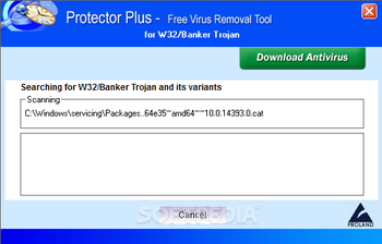 Free Virus Removal Tool for W32/Banker Trojan screenshot 2