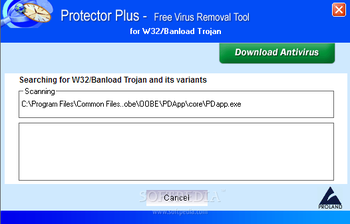 Free Virus Removal Tool for W32/Banload Trojan screenshot 2