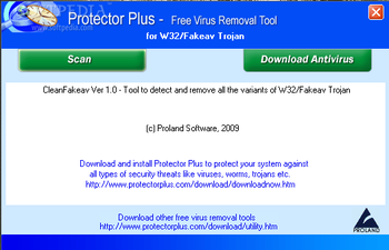 Free Virus Removal Tool for W32/Fakeav Trojan screenshot