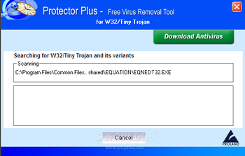 Free Virus Removal Tool for W32/Tiny Trojan screenshot 2