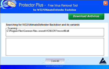 Free Virus Removal Tool for W32/UltimateDefender Backdoor screenshot 2
