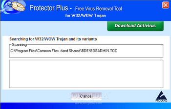 Free Virus Removal Tool for W32/WOW Trojan screenshot 2