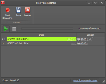 Free Voice Recorder screenshot