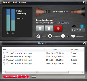 Free Web Radio Recorder screenshot