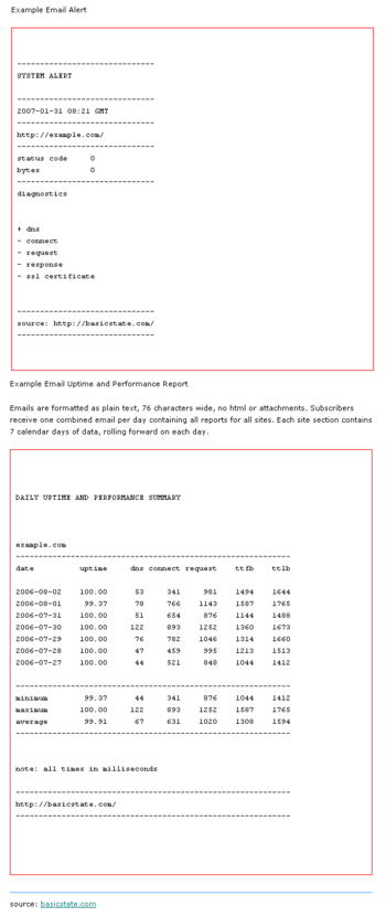 FREE WEB SITE UPTIME MONITOR SERVICE screenshot 2