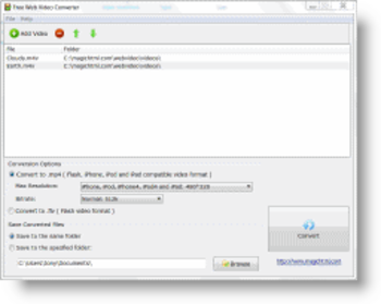 Free Web Video Converter screenshot