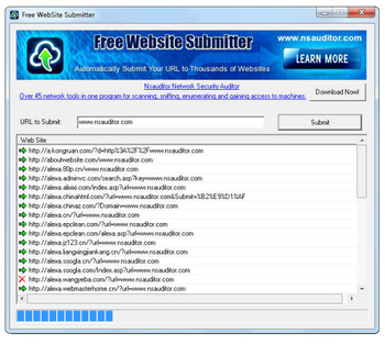 Free Website Submitter screenshot