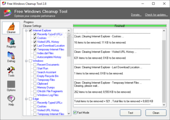 Free Windows Cleanup Tool screenshot