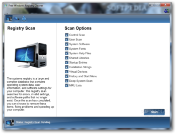 Free Windows Registry Cleaner screenshot