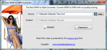 Free WMV to MP4 Converter screenshot