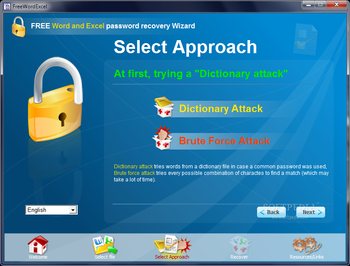 FREE Word Excel password recovery Wizard screenshot 2