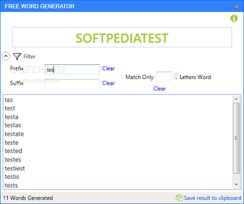 Free Word Generator screenshot 2