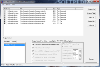 Free Word/Doc Excel/Xls to Htm Html Converter screenshot 3