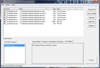 Free Word/Doc Excel/Xls to Htm Html Converter screenshot 4