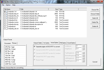 Free Word/Doc Txt to Image Jpg/Jpeg Bmp Tiff Png Converter screenshot 2