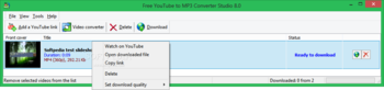 Free YouTube to MP3 Converter Studio screenshot 2