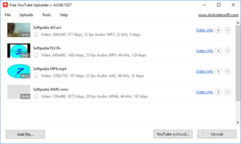 Free YouTube Uploader screenshot