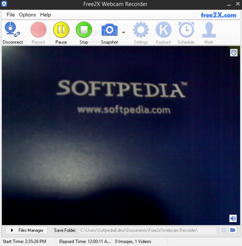 Free2X Webcam Recorder screenshot
