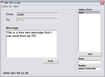 freebieSMS screenshot 2