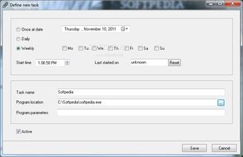 Freebyte Task Scheduler screenshot 2