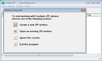 Freebyte Zip screenshot