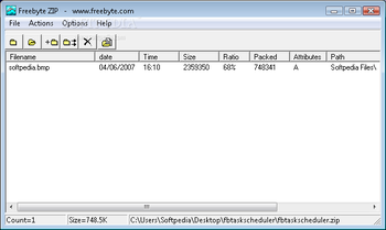 Freebyte Zip screenshot 2