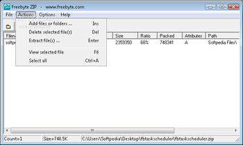 Freebyte Zip screenshot 3