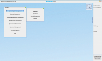 FreeDataERP screenshot