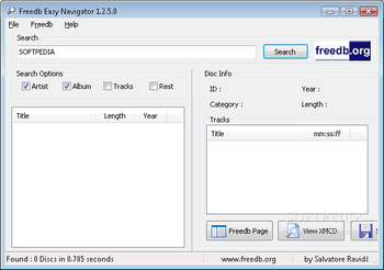 Freedb Easy Navigator screenshot