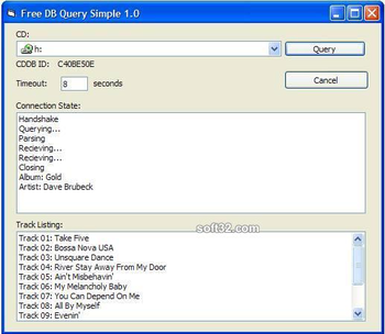 FreeDB OCX screenshot 2