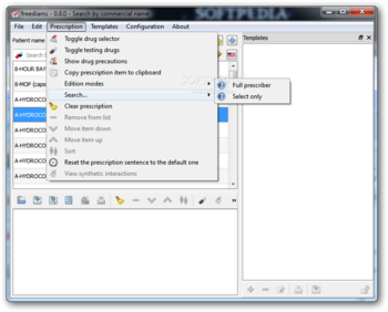 FreeDiams Portable screenshot 3