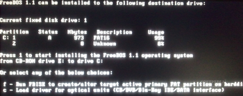 FreeDOS screenshot 2