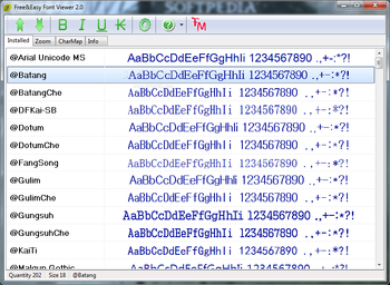 Free&Easy Font Viewer screenshot