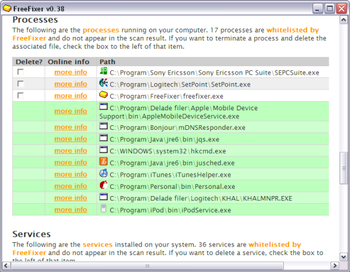 FreeFixer screenshot
