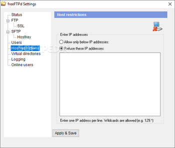 freeFTPd screenshot 6