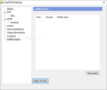 freeFTPd screenshot 9