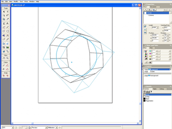 FreeHand MX screenshot