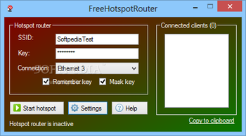 FreeHotspotRouter screenshot