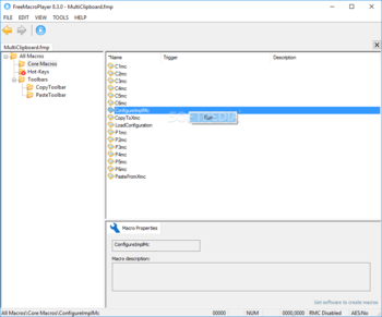 FreeMacroPlayer screenshot