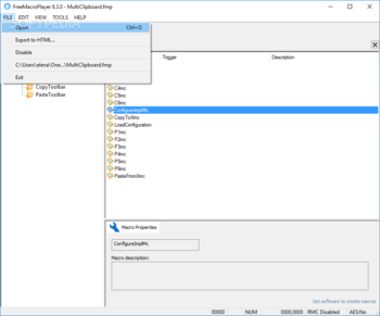FreeMacroPlayer screenshot 2