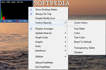 FreeMeter Bandwidth Monitor screenshot 2