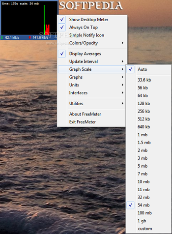 FreeMeter Bandwidth Monitor screenshot 3