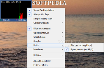 FreeMeter Bandwidth Monitor screenshot 5