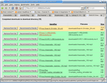 Freenet screenshot 2