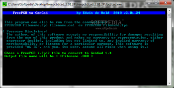 FreePCB2CAD screenshot