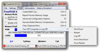 FreeRAM XP Pro screenshot 3