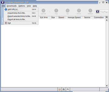 FreeRapid Downloader screenshot 2